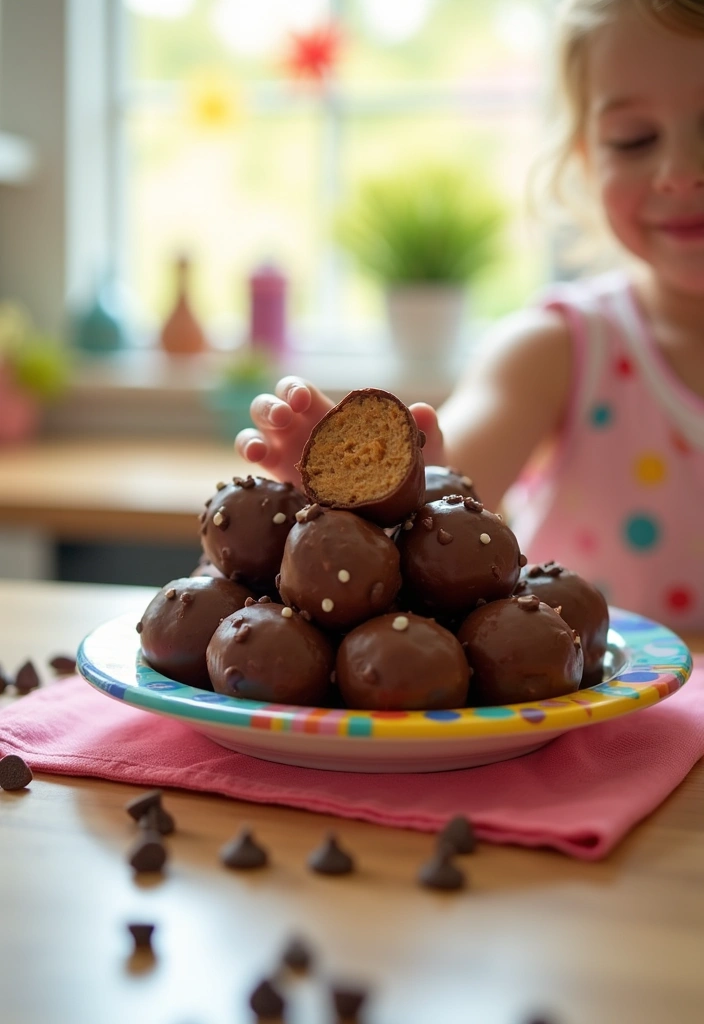 12 No-Bake 3-Ingredient Treats for Kids That Are an Absolute Must-Try! - 1. Chocolate Peanut Butter Balls