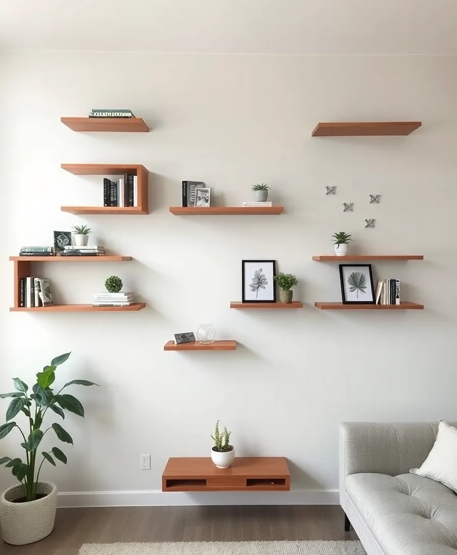 15 Stunning Bookshelves That Will Transform Your Cozy Living Space (You Won't Believe #7!) - 3. Floating Shelves