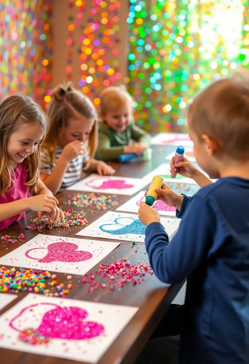 20 Fun Crafts for Kids That'll Keep Them Busy for Hours (You'll Love #15!) - 14. Glitter Glue Art