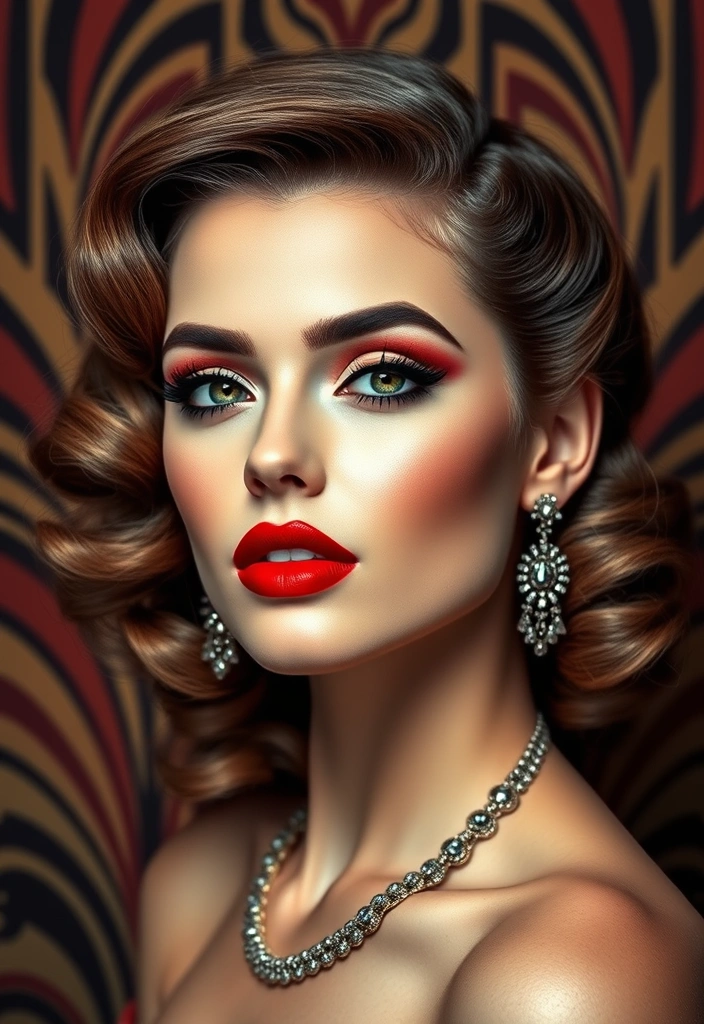 20 Elegant Dark Makeup Ideas for a Mysterious Allure (#8 Will Leave You Speechless!) - 10. Vintage Glam