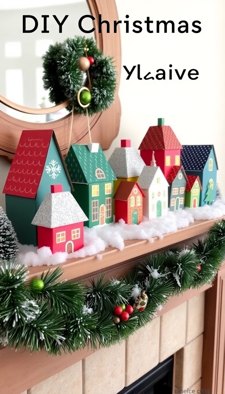 15 Easy DIY Christmas Decor Projects That Will Impress Your Guests (and Save You Money!) - 11. DIY Christmas Village