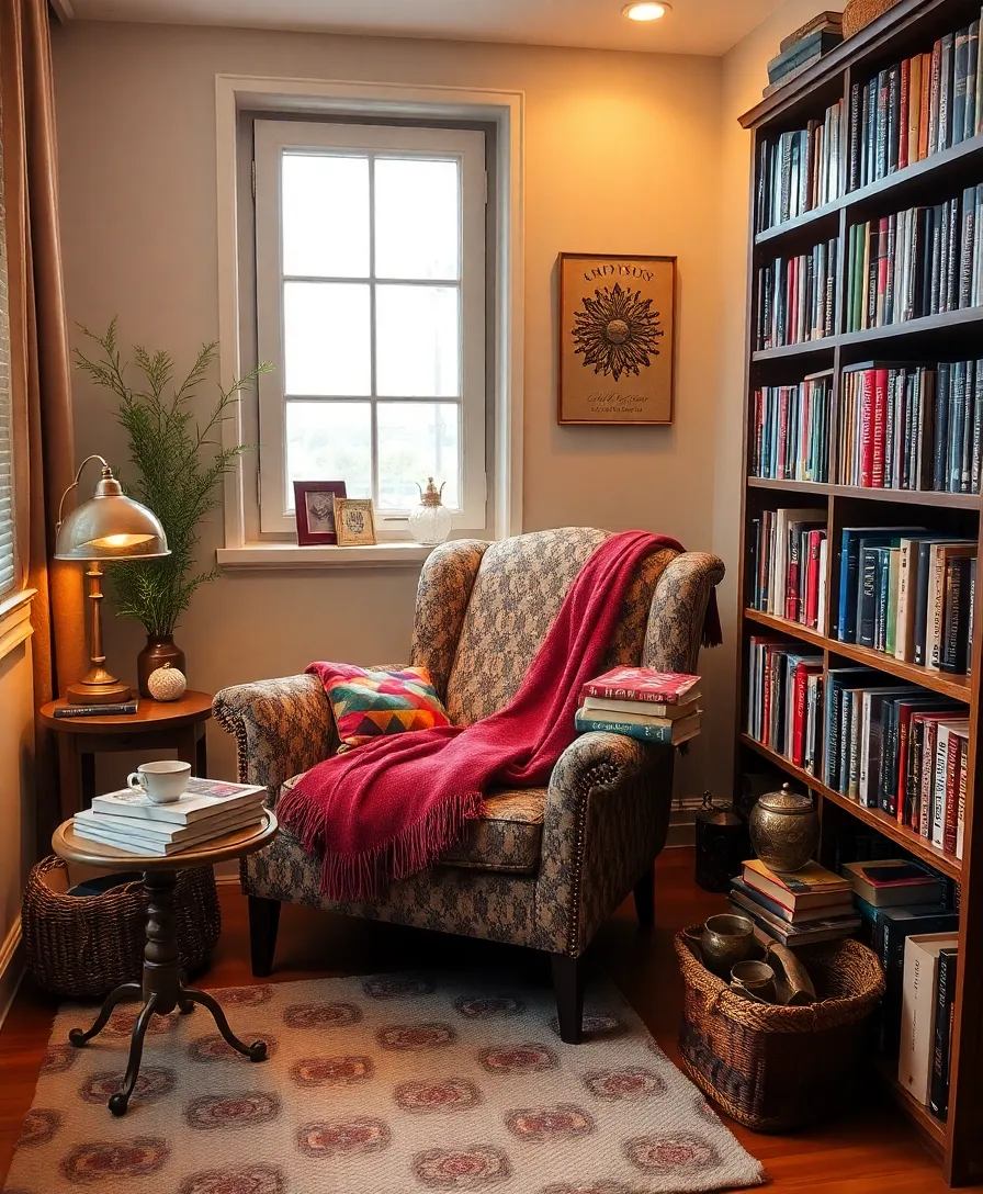 14 Classic Library Furniture Pieces That Add a Timeless Touch to Any Modern Home (#11 Will Surprise You!) - 8. The Charming Reading Nook