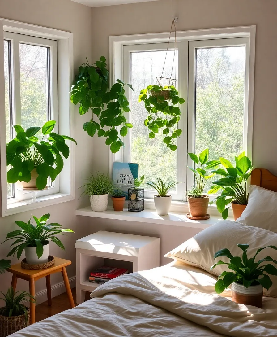 25 Amazing Bedroom Transformations Under $200 (Number 9 Will Blow Your Mind!) - 5. Greenery for Fresh Vibes