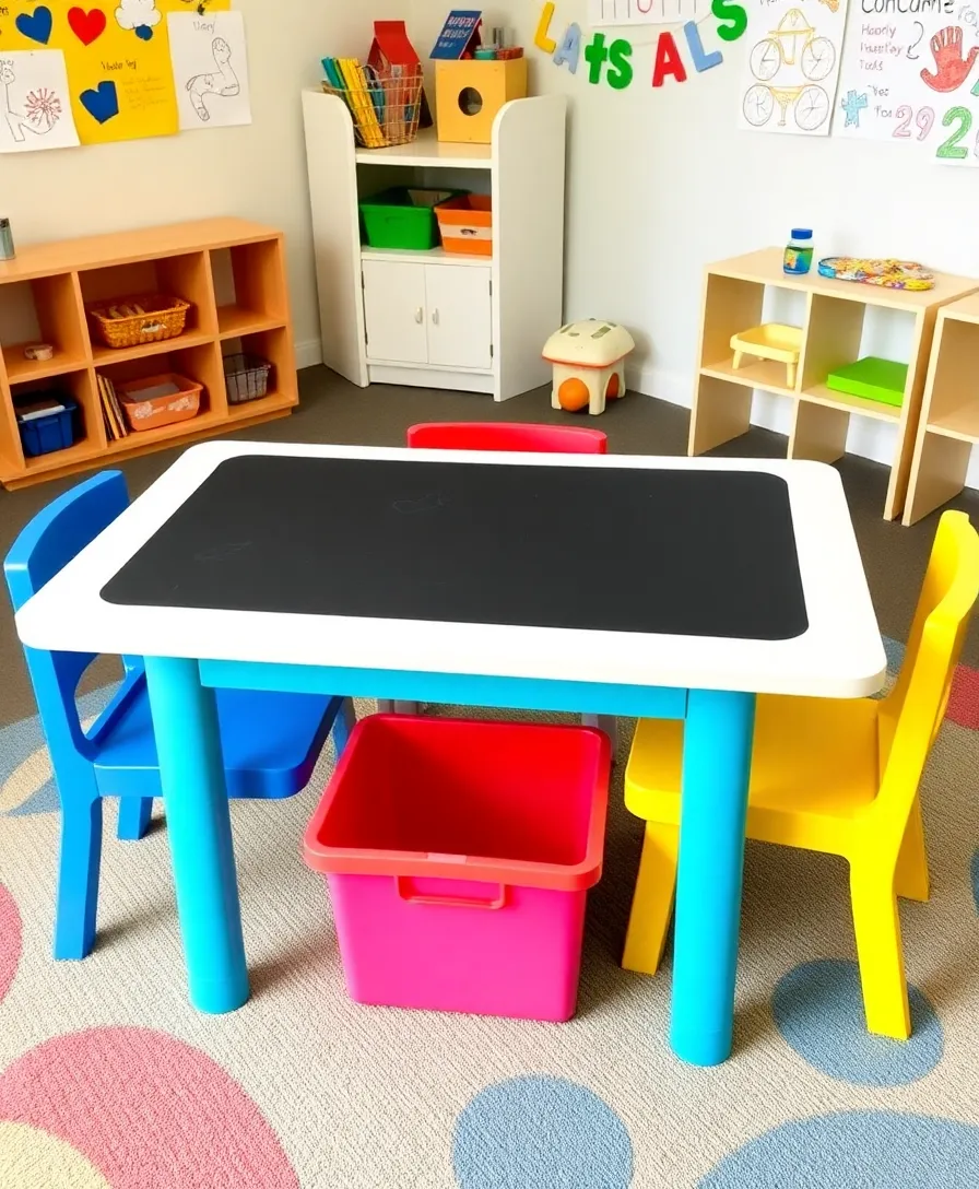 15 Stylish Kids' Room Furniture Ideas That Are Both Functional and Fun (Don't Miss #9!) - 12. Creative Play Tables