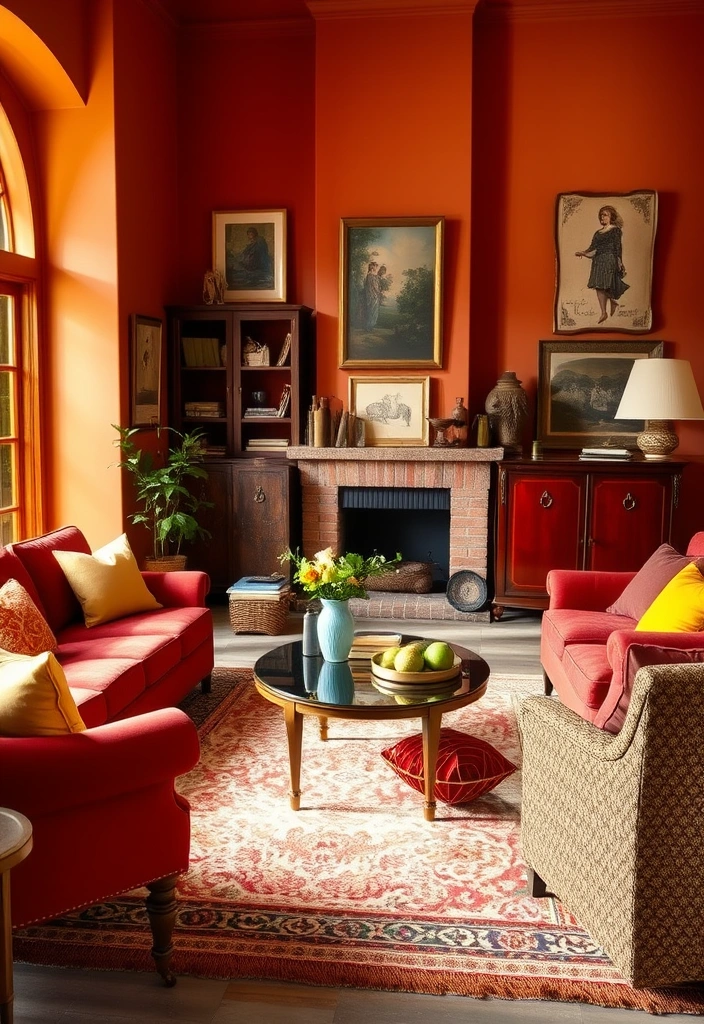 12 Self Care Decor Ideas Inspired by Vintage Maximalism (Get Ready to Be Inspired by #8!) - 10. Warm Color Palettes