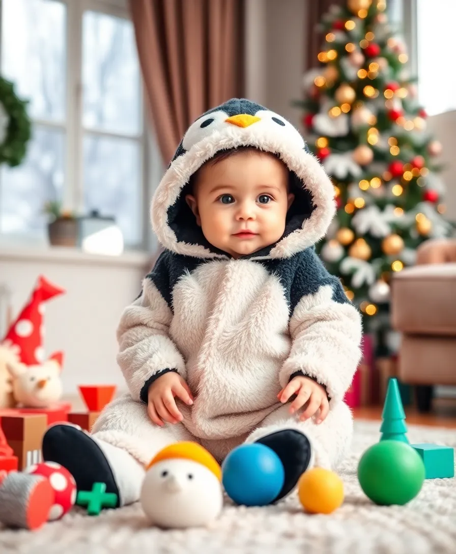 25 Adorable Baby Christmas Outfits That Will Melt Your Heart (Wait Until You See #17!) - 10. Cute Penguin Outfit