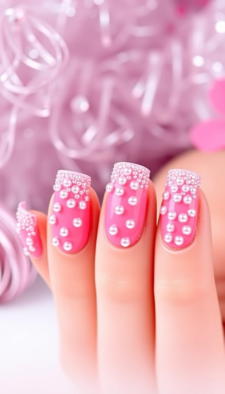 27 Stunning Pink Nail Ideas That Will Turn Heads (You Won't Believe #15!) - 8. Pink Caviar