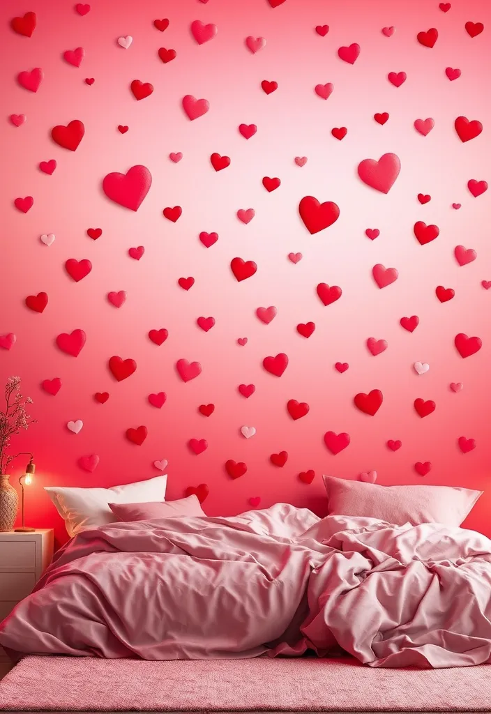 19 DIY Valentine's Day Wallpapers That Are So Easy to Create (You'll Want to Try #1!) - 9. Ombre Heart Wallpaper