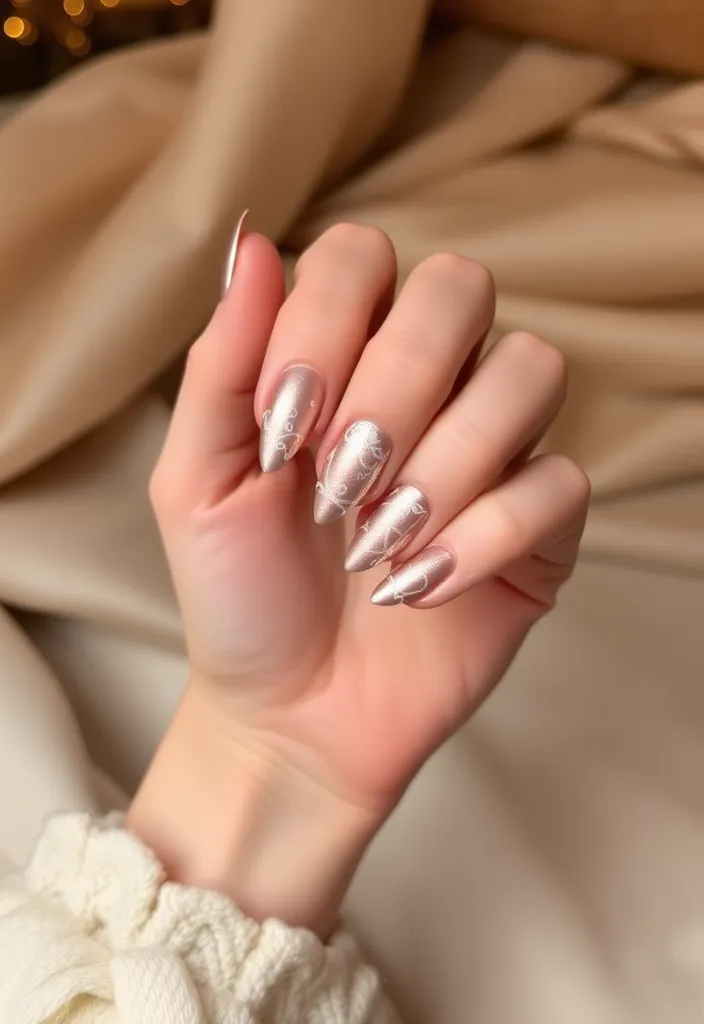 18 DIY Valentine's Nails You Can Create at Home (Even Beginners Will Love #9!) - 16. Rose Gold Elegance