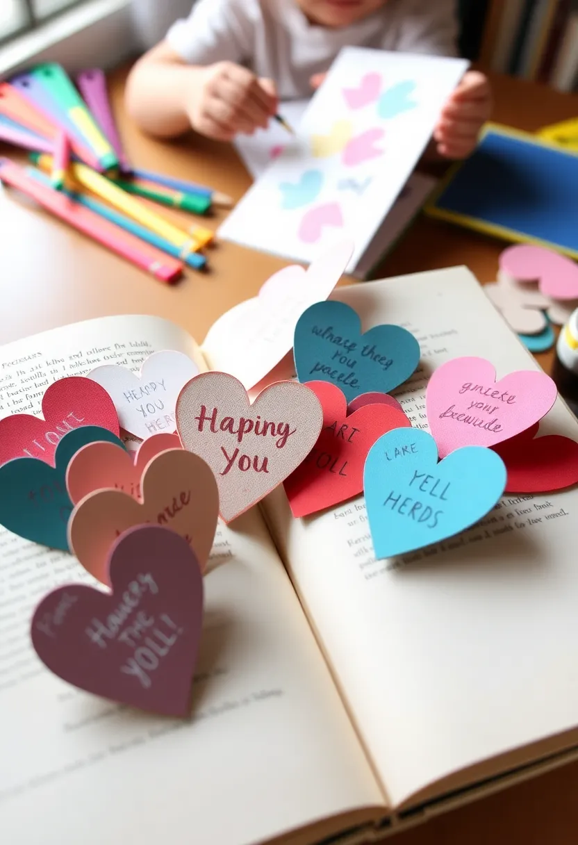 16 Fun Valentine's Day Crafts for Kids That'll Ignite Their Creativity! - 16. Heart-Shaped Bookmarks