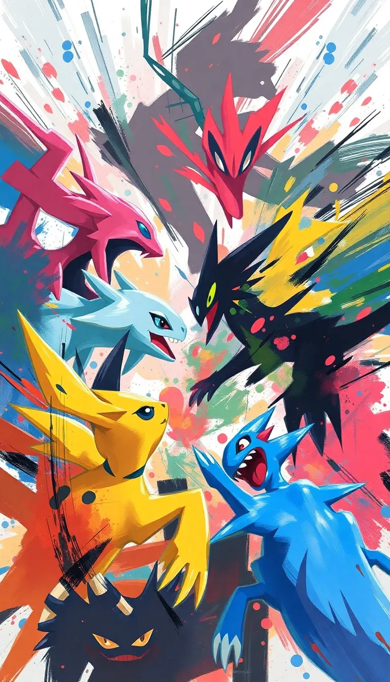 12 Stunning Pokemon Aesthetic Artworks That Will Leave You Breathless! - 11. Abstract Pokémon Creations