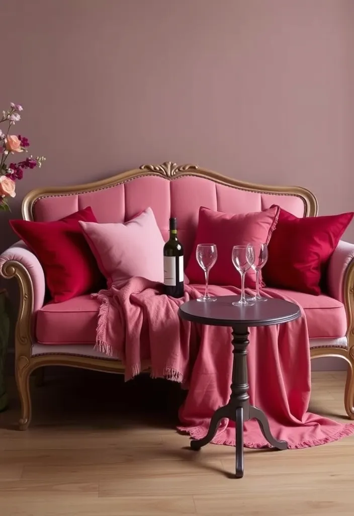 18 Romantic Valentine's Decor Ideas That'll Transform Your Home (Wait Until You See #14!) - 12. Love Seat Decor