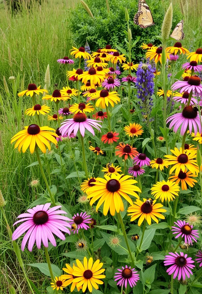 18 Colorful Flower Garden Ideas That Will Attract Pollinators (Wait Until You See #6!) - 11. Native Plant Paradise