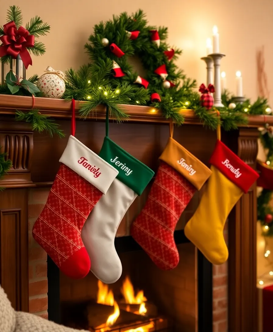 18 Stunning Advent Decorations to Transform Your Home into a Winter Wonderland (#7 Is Pure Magic!) - 11. Personalized Stockings