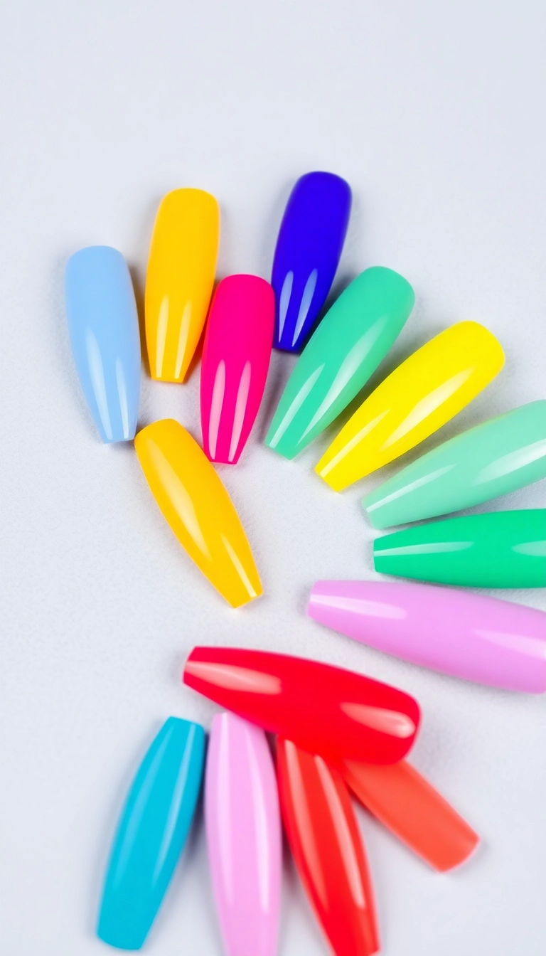 23 Gorgeous Acrylic Nail Ideas That'll Make Heads Turn (Especially #8!) - 6. Bright and Bold