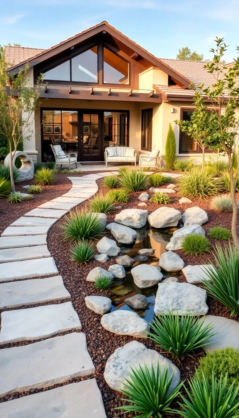 21 Modern Ranch Houses You’ll Love (Prepare to Be Inspired by #4!) - 19. Innovative Landscaping