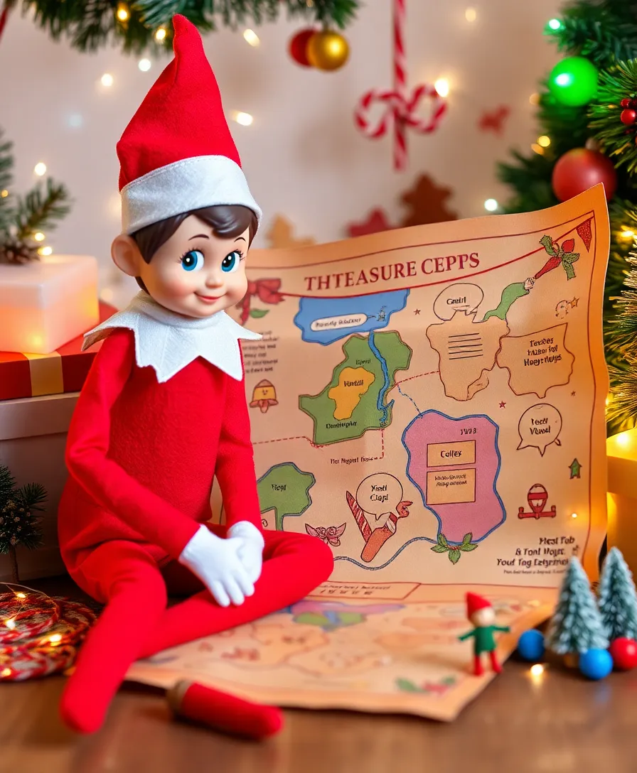 18 Easy Elf on the Shelf Ideas for Toddlers (Get Ready for Giggles with #14!) - 13. Elf on a Treasure Hunt