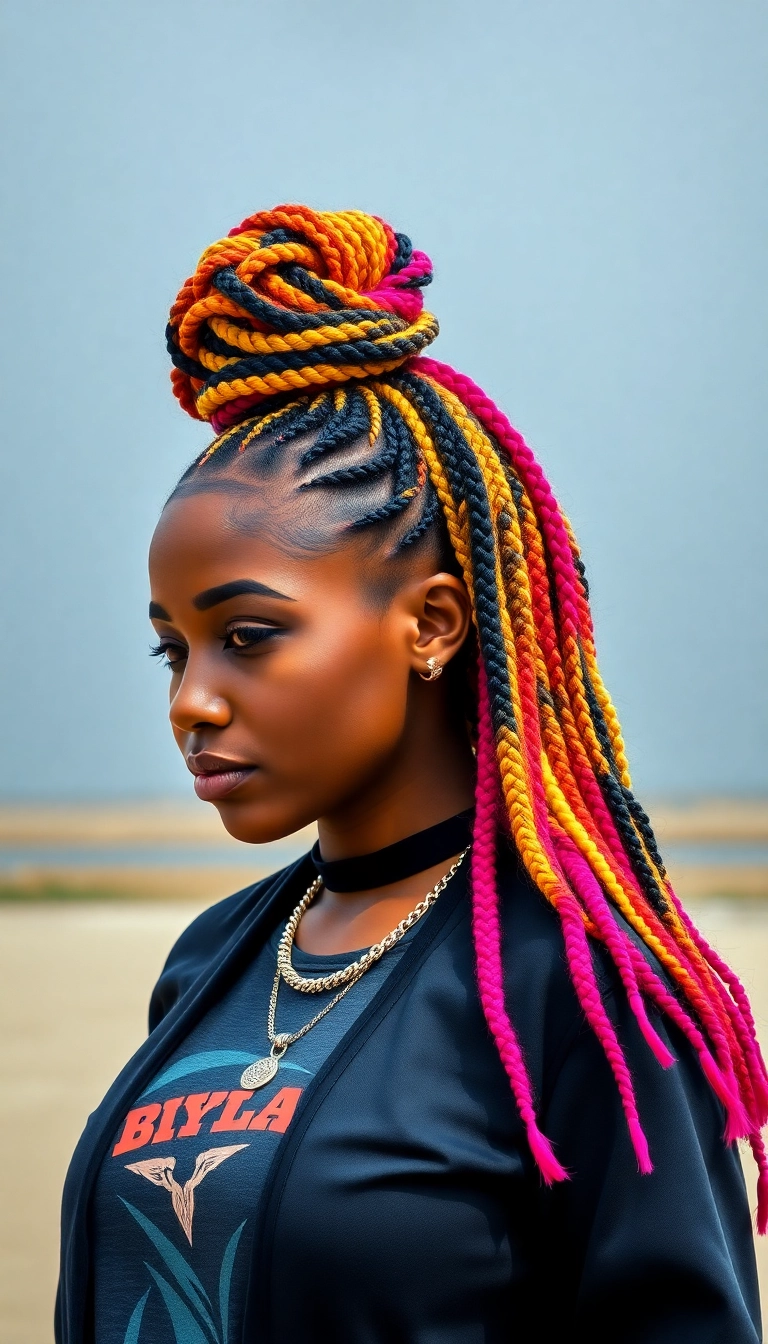 24 Stunning Braided Hairstyles for Black Women That Will Turn Heads! - 11. Jumbo Braids