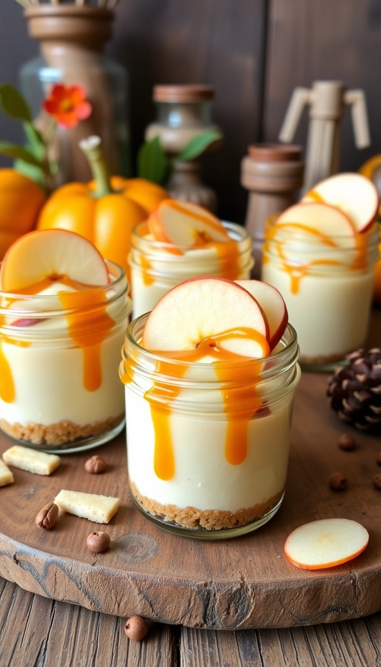 21 Fun Thanksgiving Dessert Ideas That'll Impress Your Guests (You Won't Believe #7!) - 11. Caramel Apple Cheesecakes