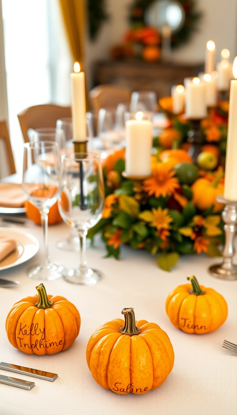 25 Friendsgiving Dinner Party Ideas That Will Make You the Host of the Year! - 13. Personalized Place Cards