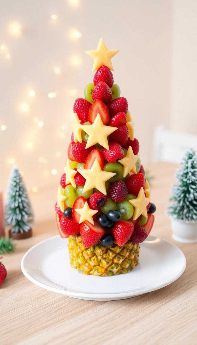 18 Christmas Breakfast Ideas That Will Make Your Mornings Merry! - 7. Christmas Tree Fruit Platter