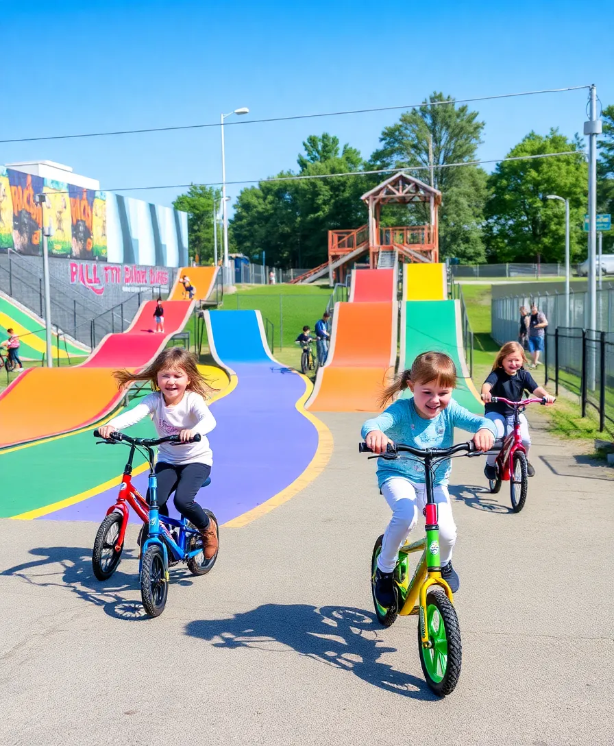 21 Creative Kids Outdoor Play Area Ideas That Will Encourage Imagination (Wait Until You See #7!) - 16. Biking and Scootering Zone