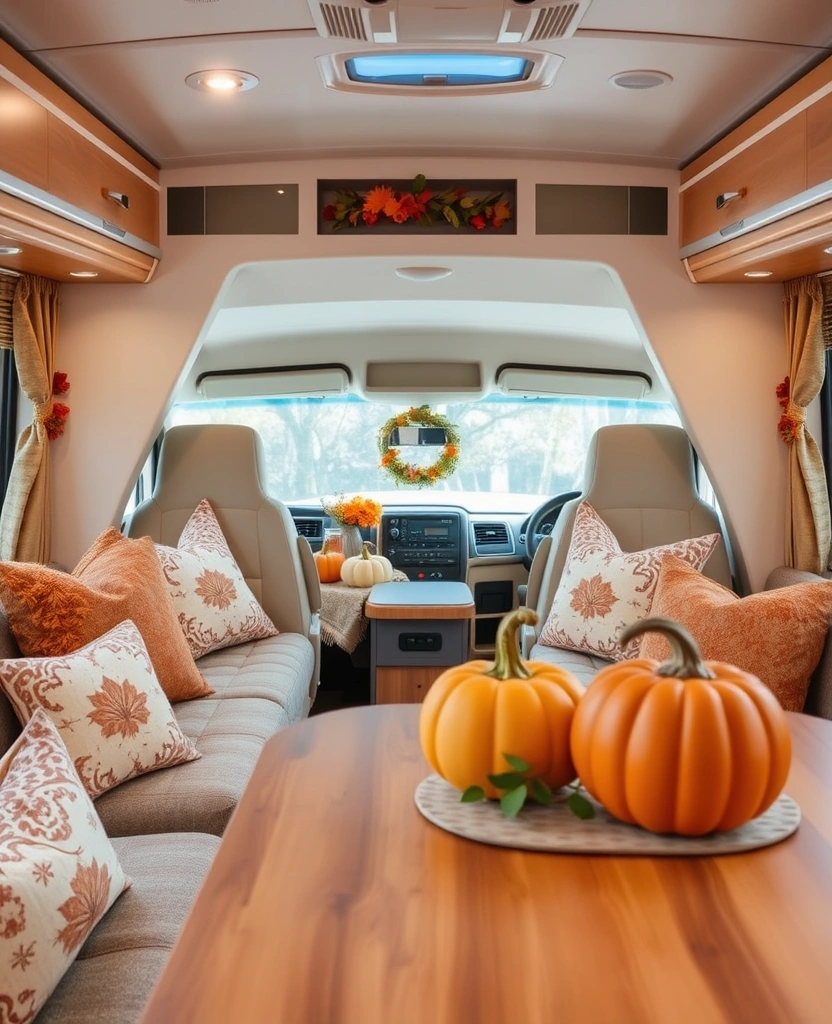 25 Cozy RV Decor Ideas That Will Make You Feel Right at Home on the Road! - 15. Seasonal Decor Swaps