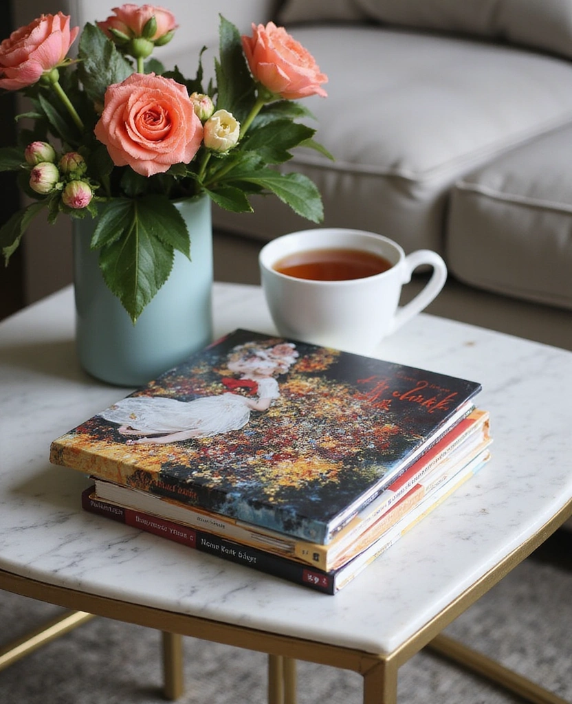 Celebrate Women’s Day with These 15 Stunning Home Decor Ideas! - 4. Inspirational Coffee Table Books