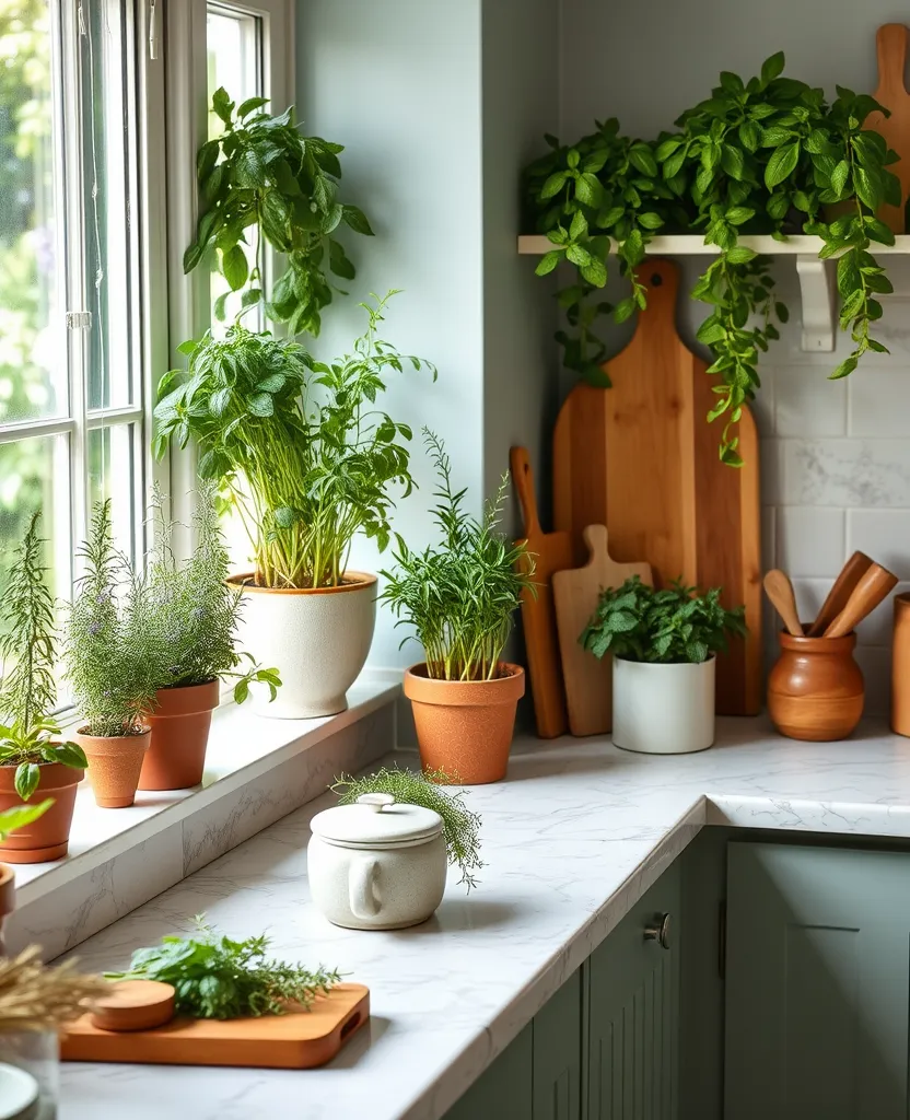 15 Creative Ways to Use Plants in Your Home Decor (Prepare to Be Inspired!) - 12. Use Plants in Your Kitchen