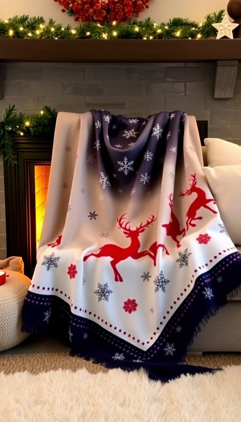 13. Holiday-Themed Throws