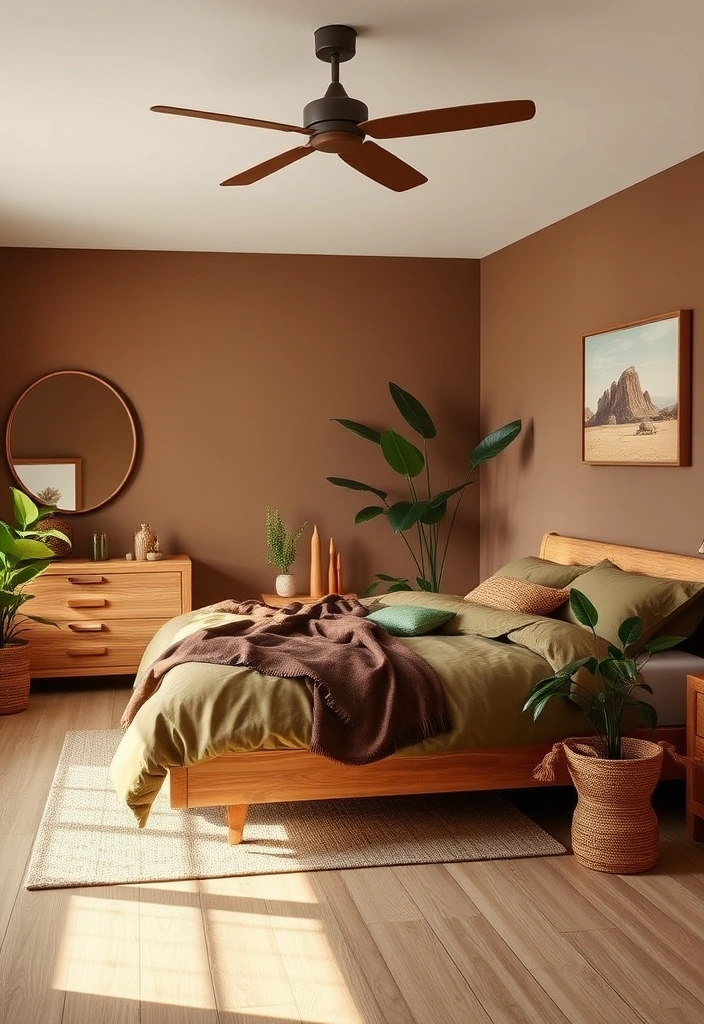 19 Gorgeous Mid-Century Modern Color Palettes That Will Inspire Your Next Project (You’ll Love #10!) - 2. Earthy Browns and Olive Greens