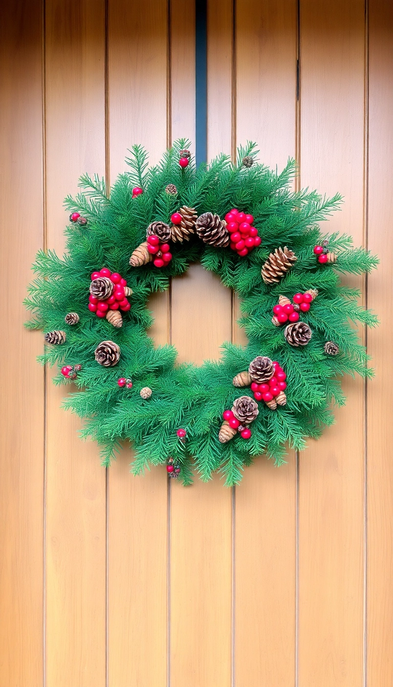 15 Easy DIY Christmas Decor Projects That Will Impress Your Guests (and Save You Money!) - 6. Nature-Inspired Wreaths