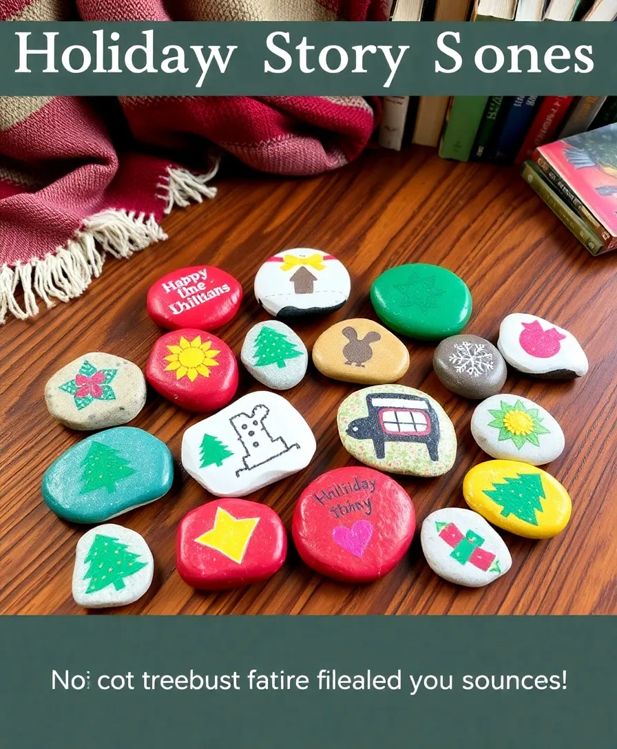 20 Festive Christmas Crafts You Can Make with the Kids (Get Inspired by #9!) - 18. Holiday Story Stones