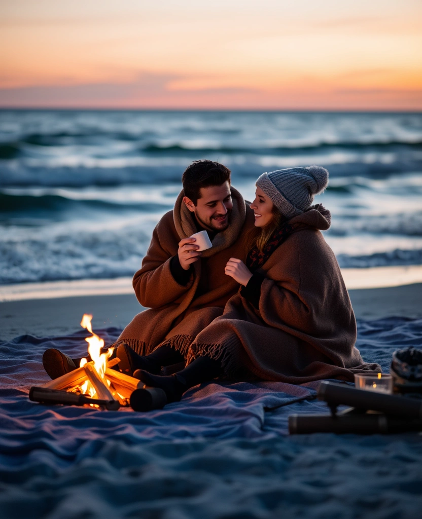 13 Romantic Winter Escapades You Need to Experience (Get Ready for #12!) - 9. Winter Beach Escape