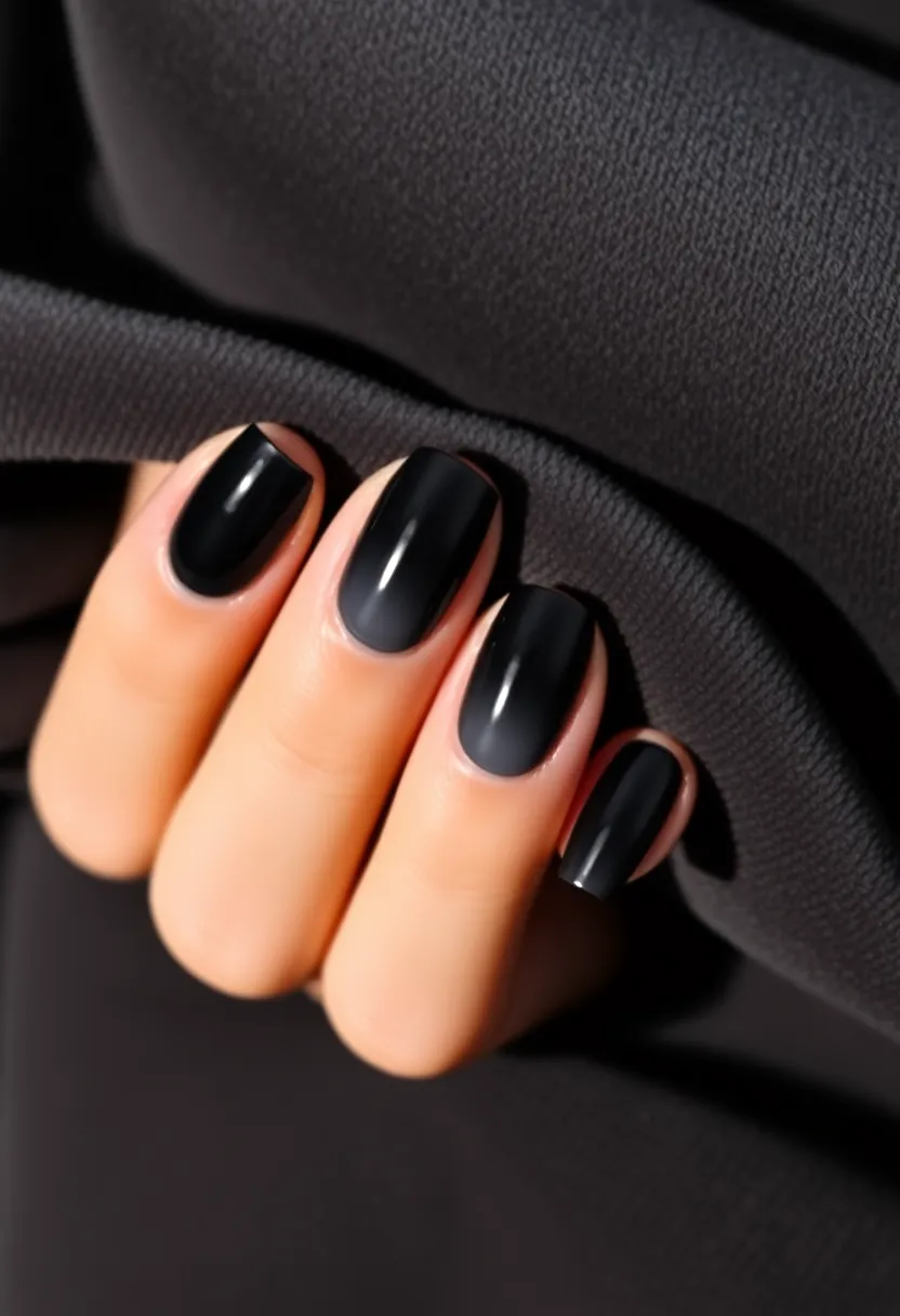 Sophisticated Black Nails: Perfect for New Year Nails - 3. Black Ombre