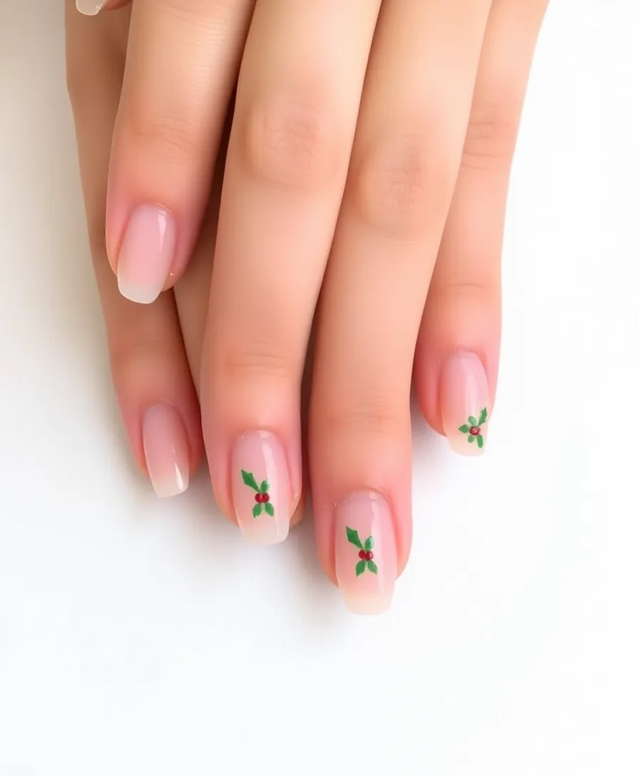 25 Festive December Nails That Will Make You the Star of Every Holiday Party! - 13. Minimalist Holiday Nails