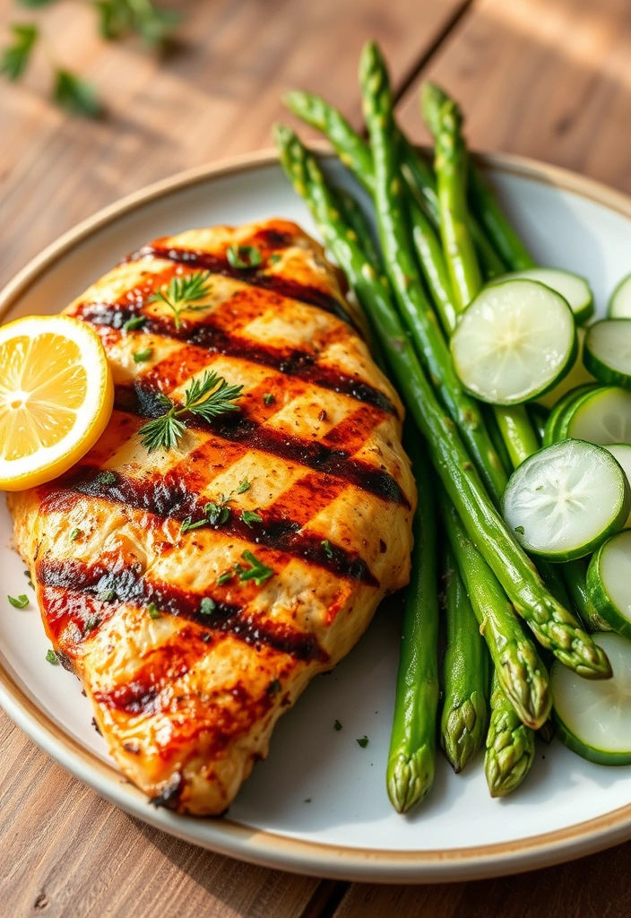 12 Healthy Dinner Ideas That Taste Indulgent (Get Ready for #5!) - 1. Zesty Lemon Herb Grilled Chicken