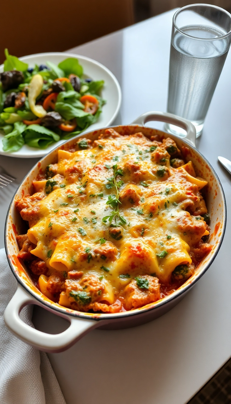 19 Quick and Easy Dinner Recipes with Ground Beef That Will Save Your Evenings! - 19. Beef and Spinach Pasta Bake