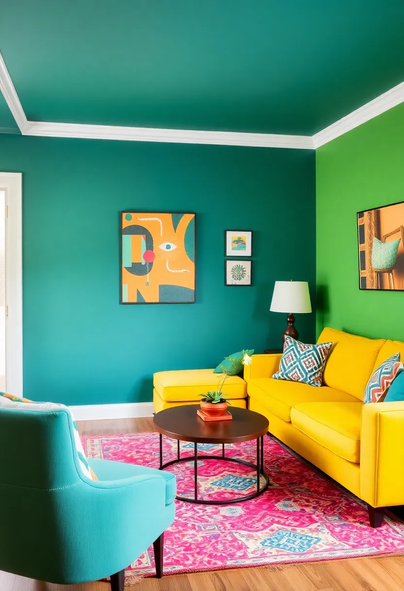 15 Eclectic Apartment Decor Ideas That'll Transform Your Space into a Sanctuary! - 6. Eclectic Color Palette: Dare to be Bold