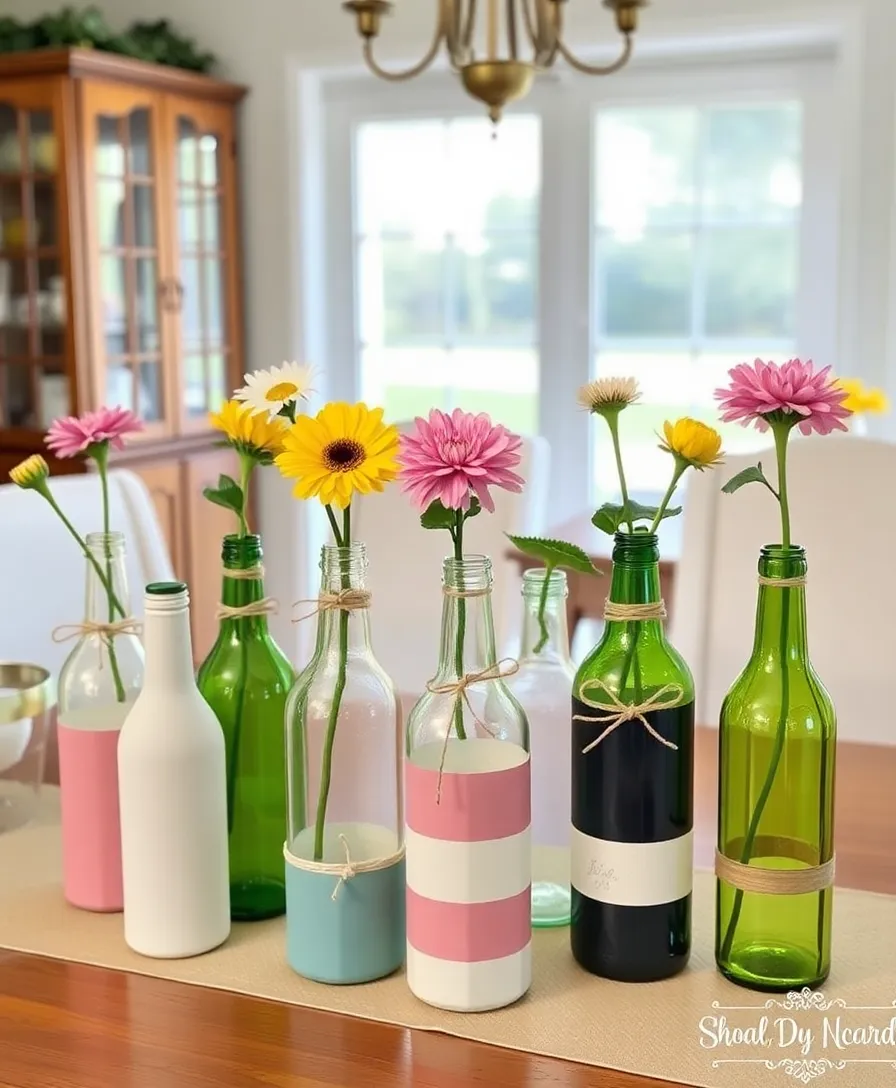 25 Budget DIY Home Decor Ideas That Will Transform Your Space Instantly! - 19. Upcycled Glass Bottles