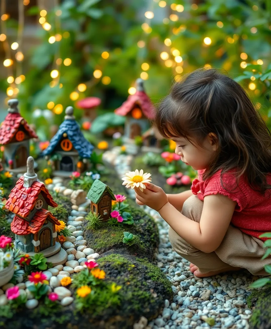 21 Creative Kids Outdoor Play Area Ideas That Will Encourage Imagination (Wait Until You See #7!) - 1. Enchanted Fairy Garden