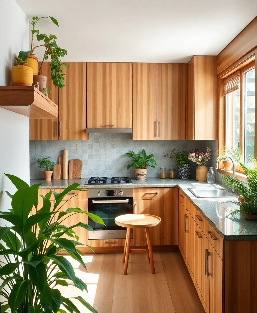 22 Trendy Kitchen Design Ideas That Are Both Stylish and Functional! - 3. Eco-Friendly Materials