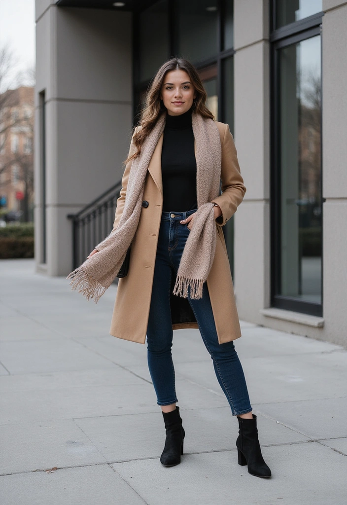 15 Casual Outfit Ideas That'll Make You Look Effortlessly Chic! - 15. Layered Outfits with a Long Coat