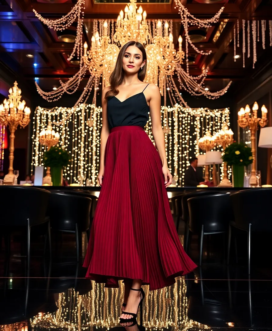 15 Affordable New Year's Eve Outfits That Look Expensive! (Wait Until You See #4!) - 9. Pleated Midi Skirt