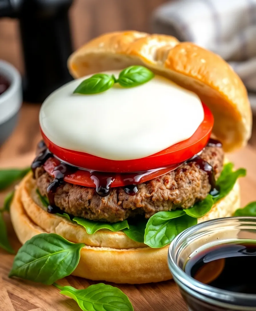 10 Crispy Cheeseburger Recipe Ideas That Will Make Your Taste Buds Dance! - 5. Caprese Cheeseburger