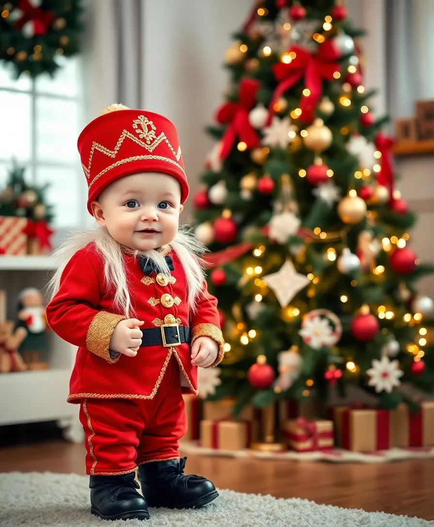 25 Adorable Baby Christmas Outfits That Will Melt Your Heart (Wait Until You See #17!) - 16. Classic Nutcracker Outfit