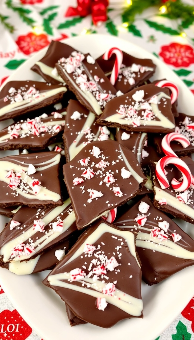 22 Christmas Cookies Ideas That'll Make Your Holidays Sweeter Than Ever! - 6. Chocolate Peppermint Bark Cookies