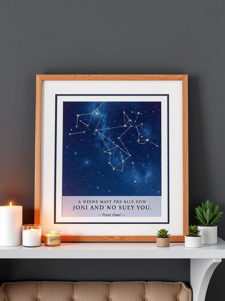 10 Thoughtful Valentine’s Day Gift Ideas for Every Relationship! - 3. Customized Star Map