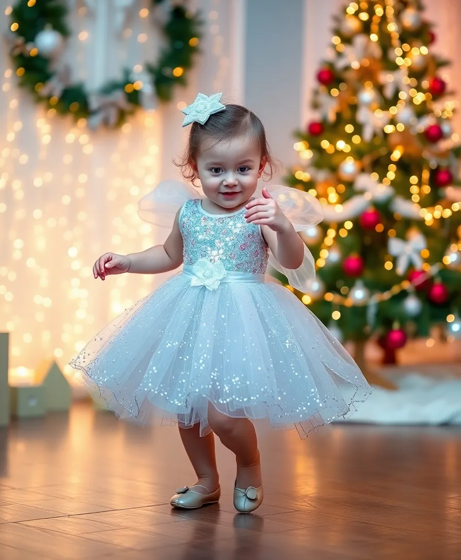 25 Adorable Baby Christmas Outfits That Will Melt Your Heart (Wait Until You See #17!) - 20. Sparkling Fairy Dress