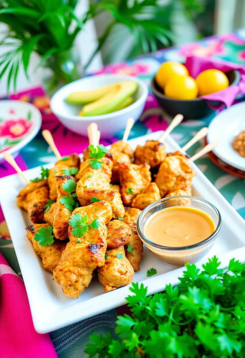 Easy Appetizer Recipes: 30 Quick and Tasty Dishes Everyone Will Love! - 12. Chicken Satay Skewers